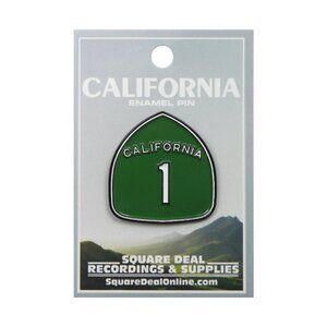 California Highway 1 Sign Enamel Pin CA Collectable USA Travel Apparel Gift NWT